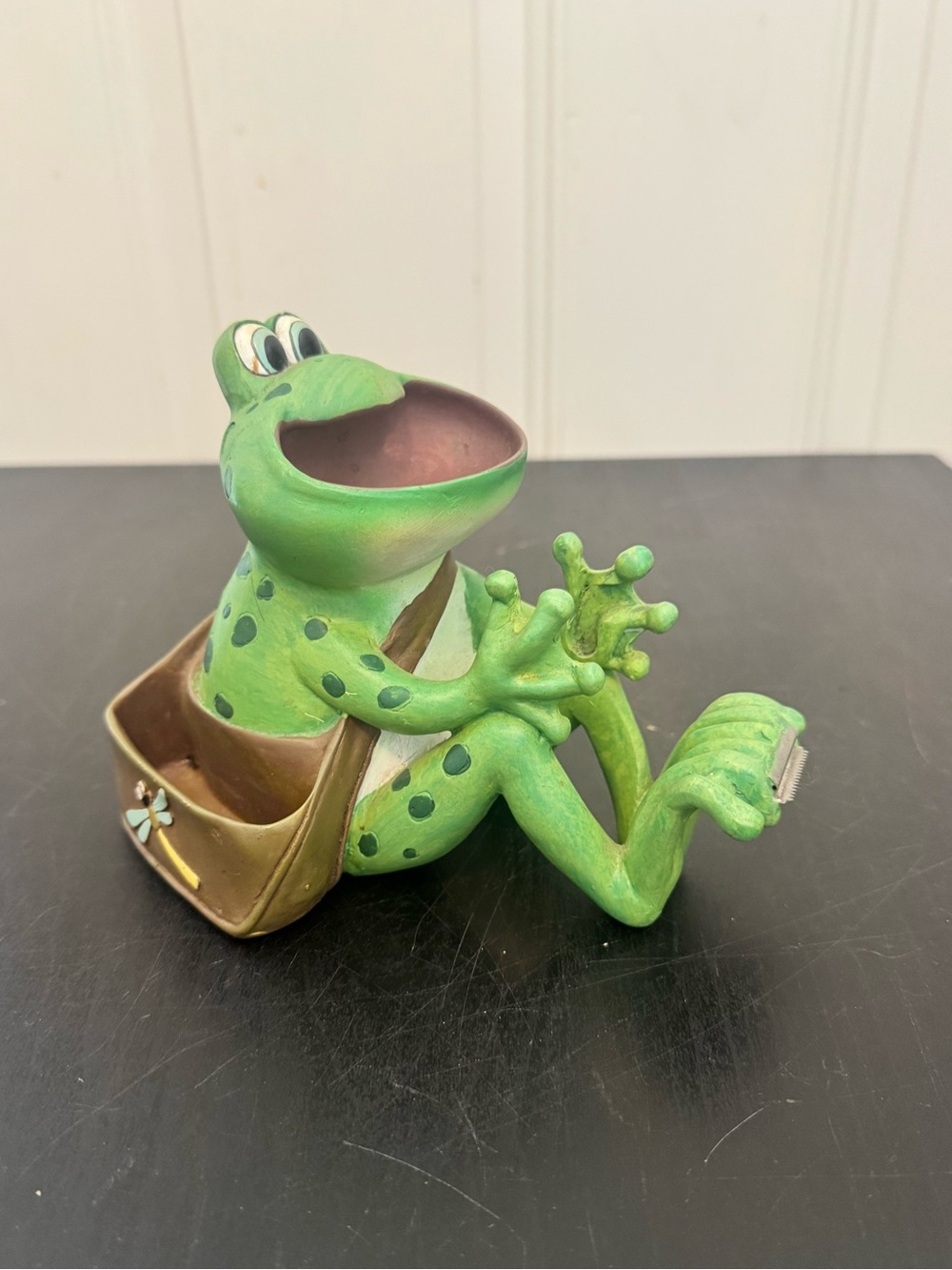 Frog Tape Dispenser Pen Pencil Holder Office Desk Organizer